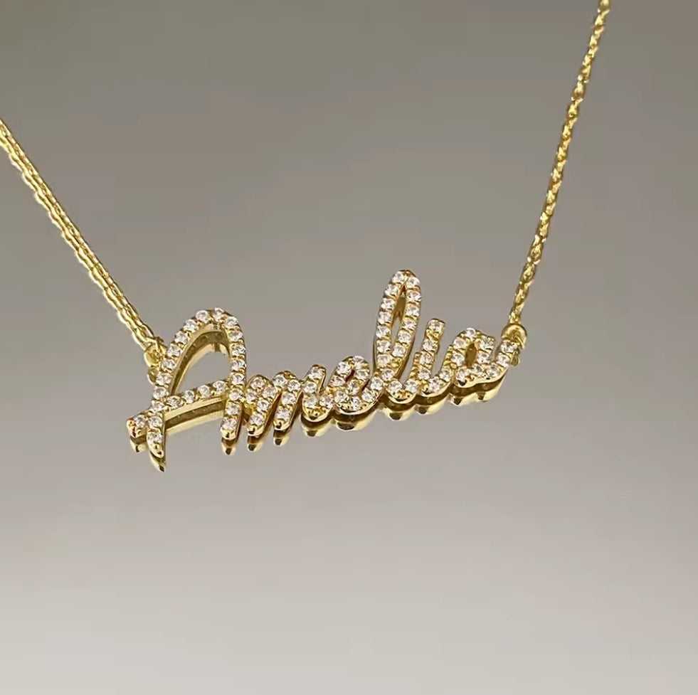 Custom Zircon Crystal Necklace
